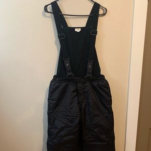 Junior Ski Pants Choko Design Size 16 Black Suspenders